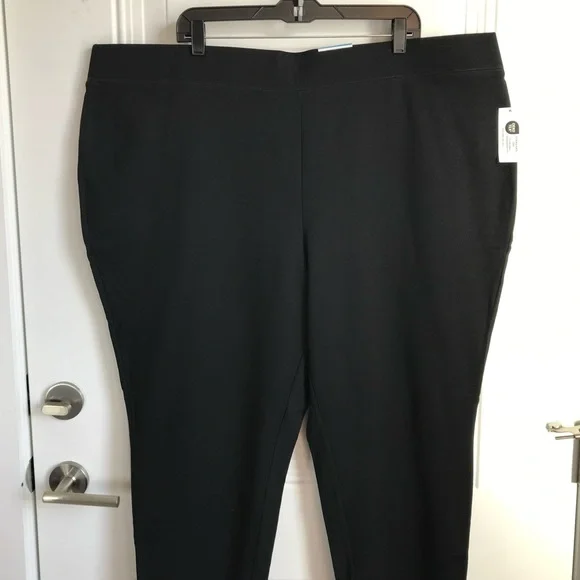INC Women's Classic Black Mid Rise Skinny Leg Regular Fit Pants + size 28W NWT - Picture 5 of 16